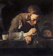 Jean Baptiste Simeon Chardin Boy Blowing Bubbles France oil painting artist